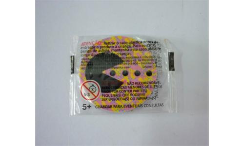 Elma Chips 2020 Tazo Pac Man Preto Fundo Rosa